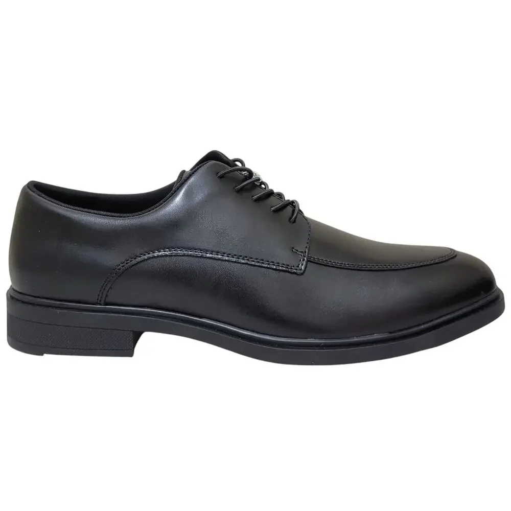 Alfani Men Kenneth Moc Toe Derby Oxfords Size US 11M Black Faux Leather